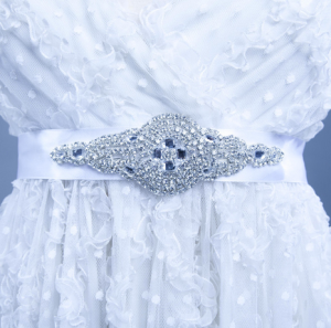 Garnet Bridal Belt/Sash - $128